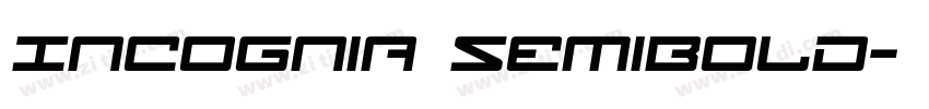 Incognia SemiBold字体转换